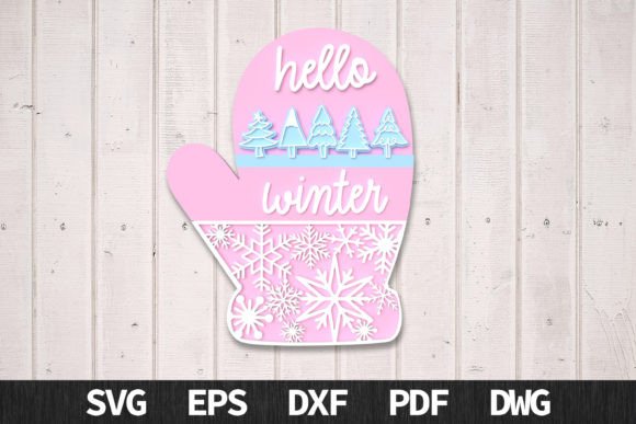 3D Winter Sign for Laser Cutting Projects