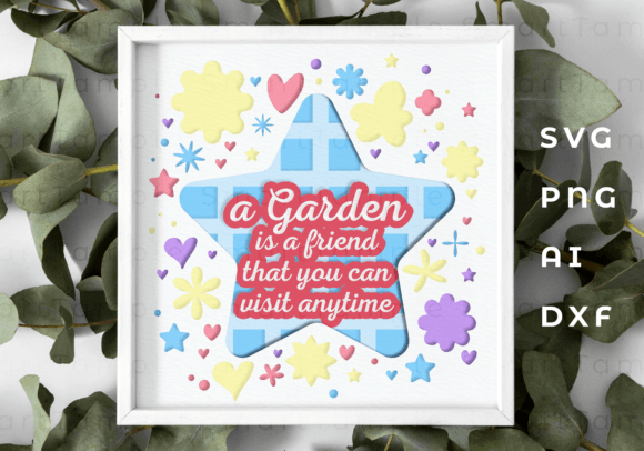 Best Friend Paper Cut SVG: 3D Shadow Boxes for Brands