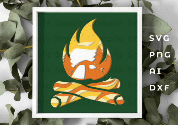 Camp Fire Shadow Box SVG: A 3D Adventure Asset Review