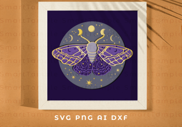 Celestial Moth Shadow Box: A 3D SVG Review