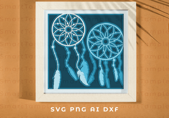 Dream Catchers Shadow Box SVG: 3D Depth for Brands