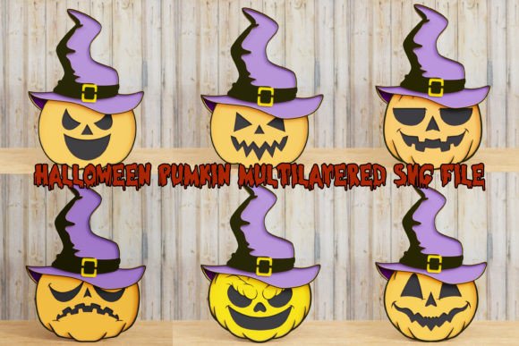 Halloween Pumpkin SVG: 3D Graphics for Crafts