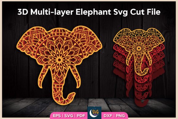 Review: 3D SVG Multi-layer Elephant Mandala for Embroidery