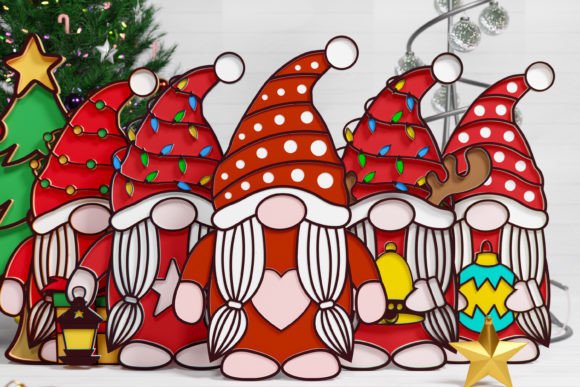 Review: Christmas Gnome Multilayered PaperCut Bundle