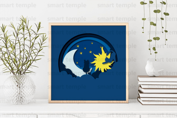 Sun Moon and Stars 3d Shadow Box: A 3D SVG Review