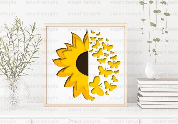 Sunflower 3D SVG for Stunning Shadow Boxes